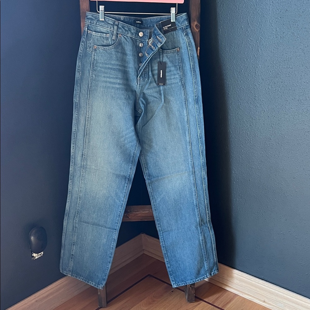 Express Light Blue Relaxed Jeans